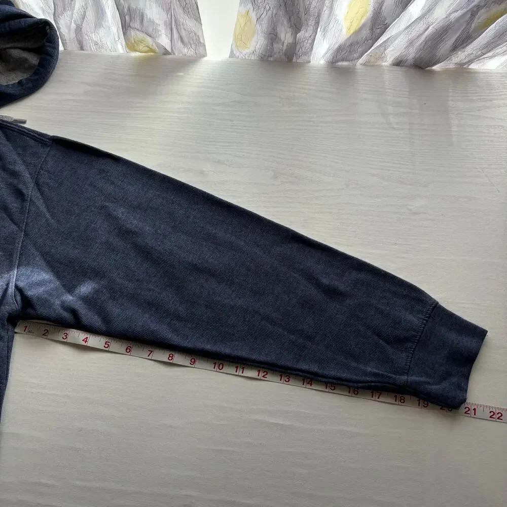 Spalding Blue Heathered Pullover Drawstring Hoodie Size Large